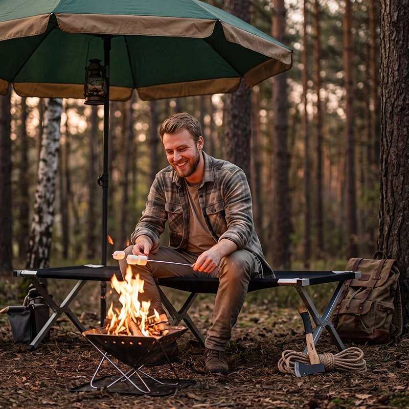 Lit de camp pliable | Nomade - Camping Aventurier