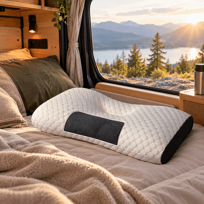 Oreiller de Camping | Confort Cervical & Soutien Ergonomique - Camping Aventurier