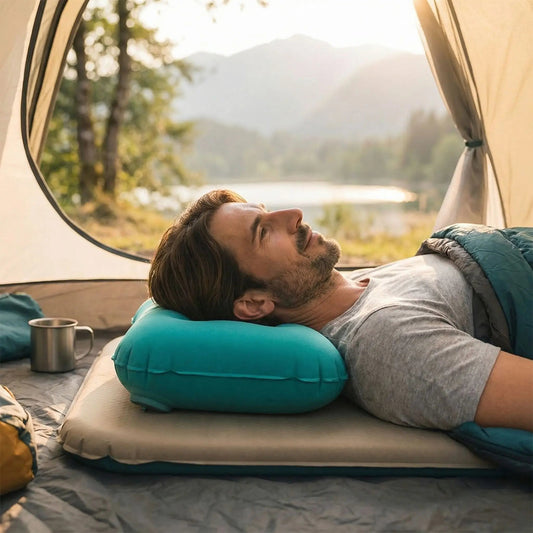 Oreiller de camping | Ergonomique - Camping Aventurier